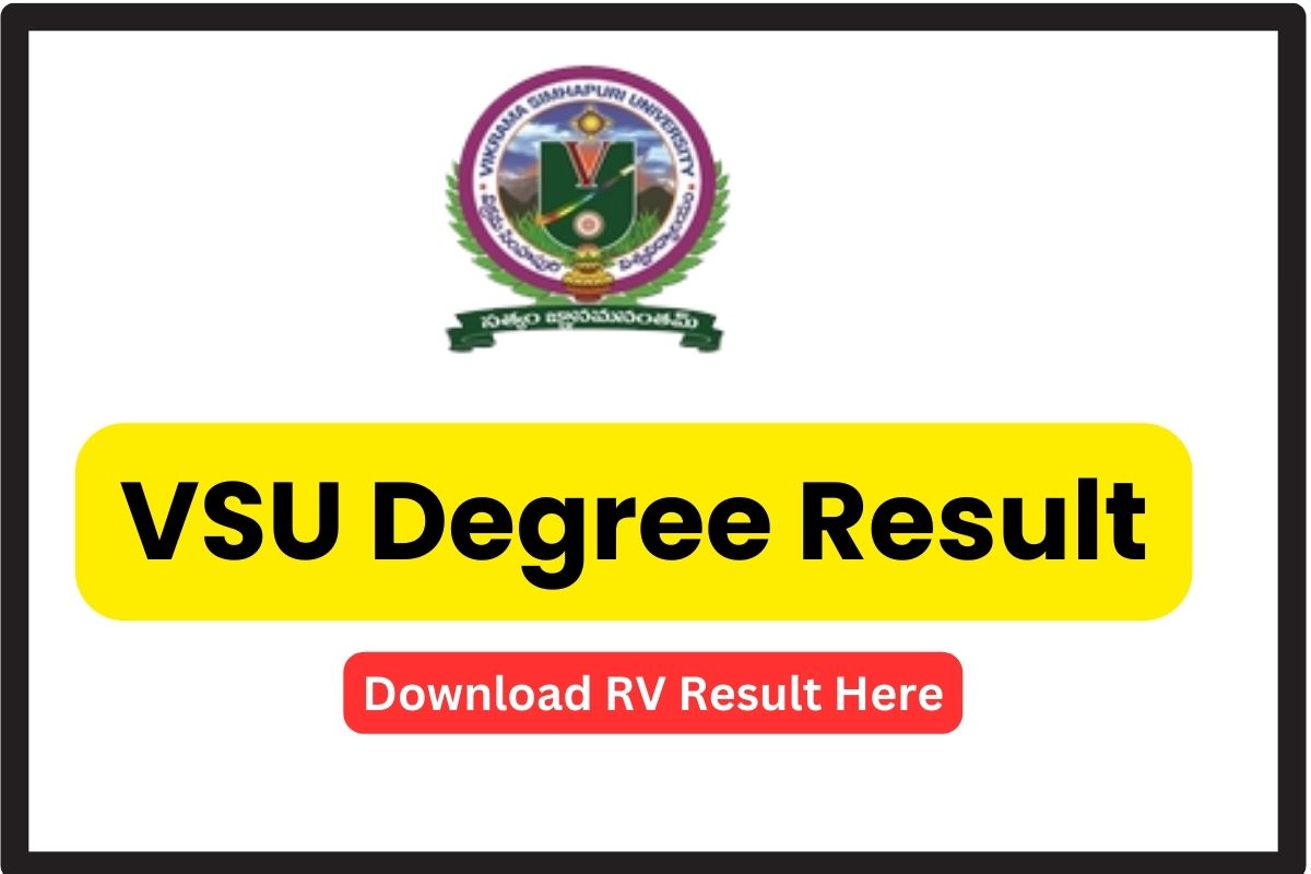 VSU Degree Result 2024 (Declared) Check Vikrama Simhapuri University