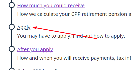CPP Payment Apply Option