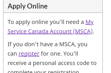 My Service Canada Account