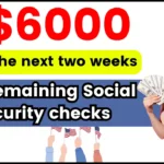 Two remaining Social Security checks of $6,000 in the next two weeks