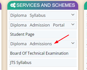DTE Karnataka Diploma Admission Option