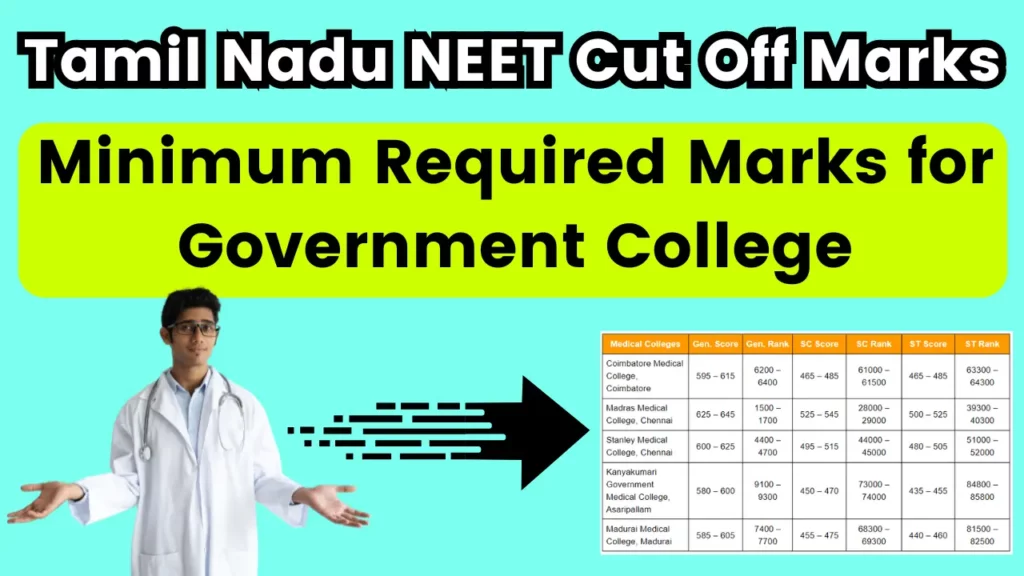 Tamil Nadu TN NEET Cut Off Marks 2024: Category Wise For Govt, Private Colleges